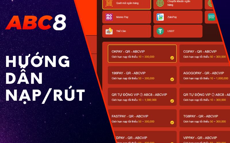 hướng dẫn nạp/rút